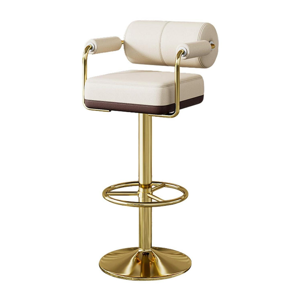 Vigosit Barhocker Set Höhenverstellbar, Drehbar & Gepolstert, Weiss