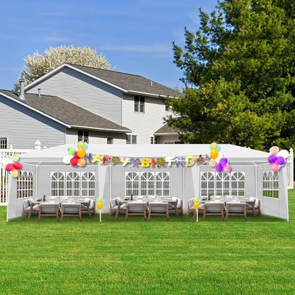 Faltpavillon 3x9m mit 8 Wänden – Wasserdicht & Robust