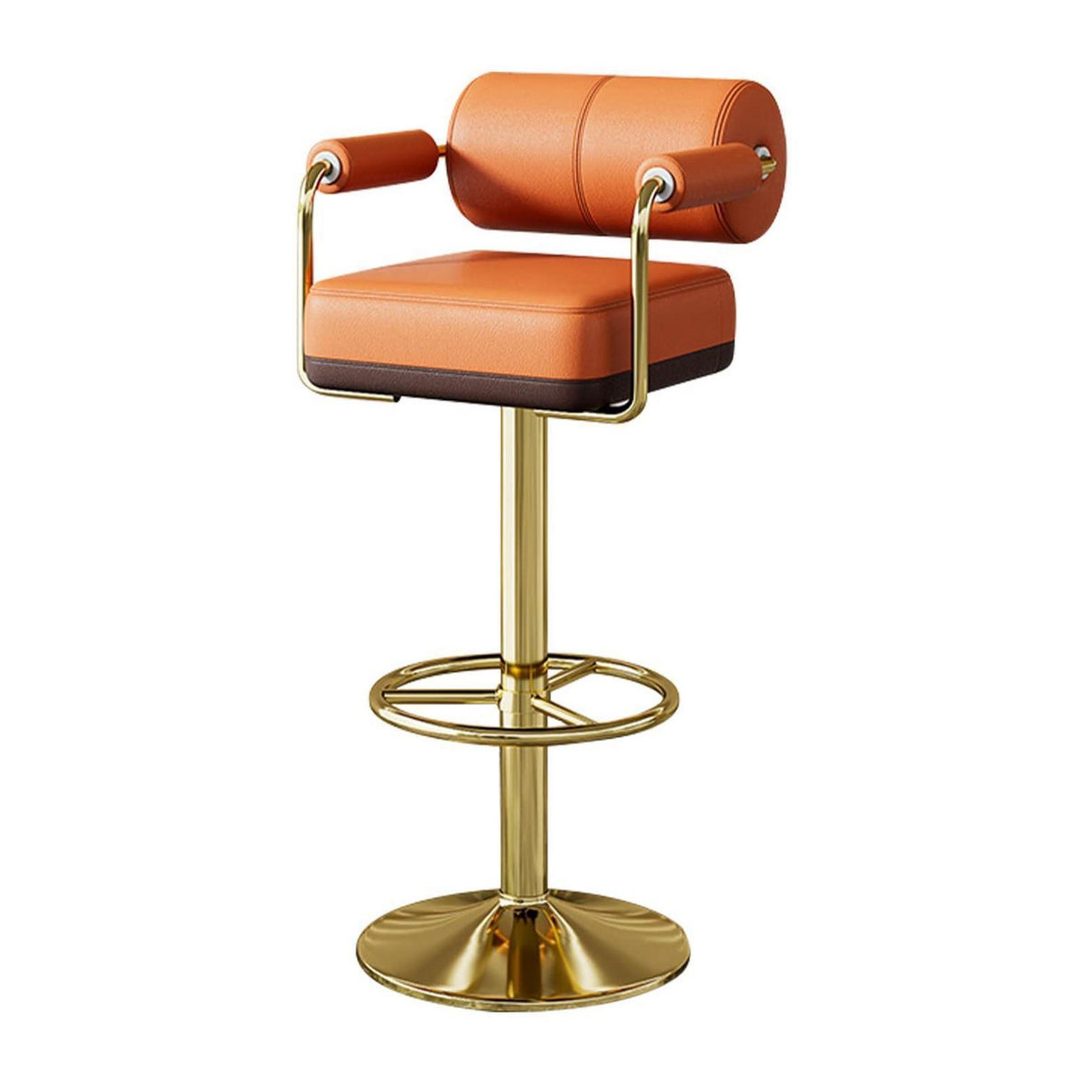 Vigosit Barhocker Set Höhenverstellbar, Drehbar & Gepolstert Braun