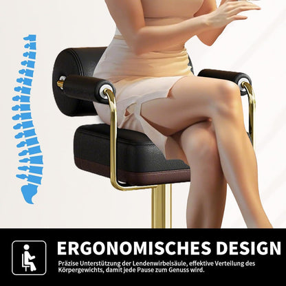 Vigosit Barhocker Set Höhenverstellbar, Drehbar & Gepolstert