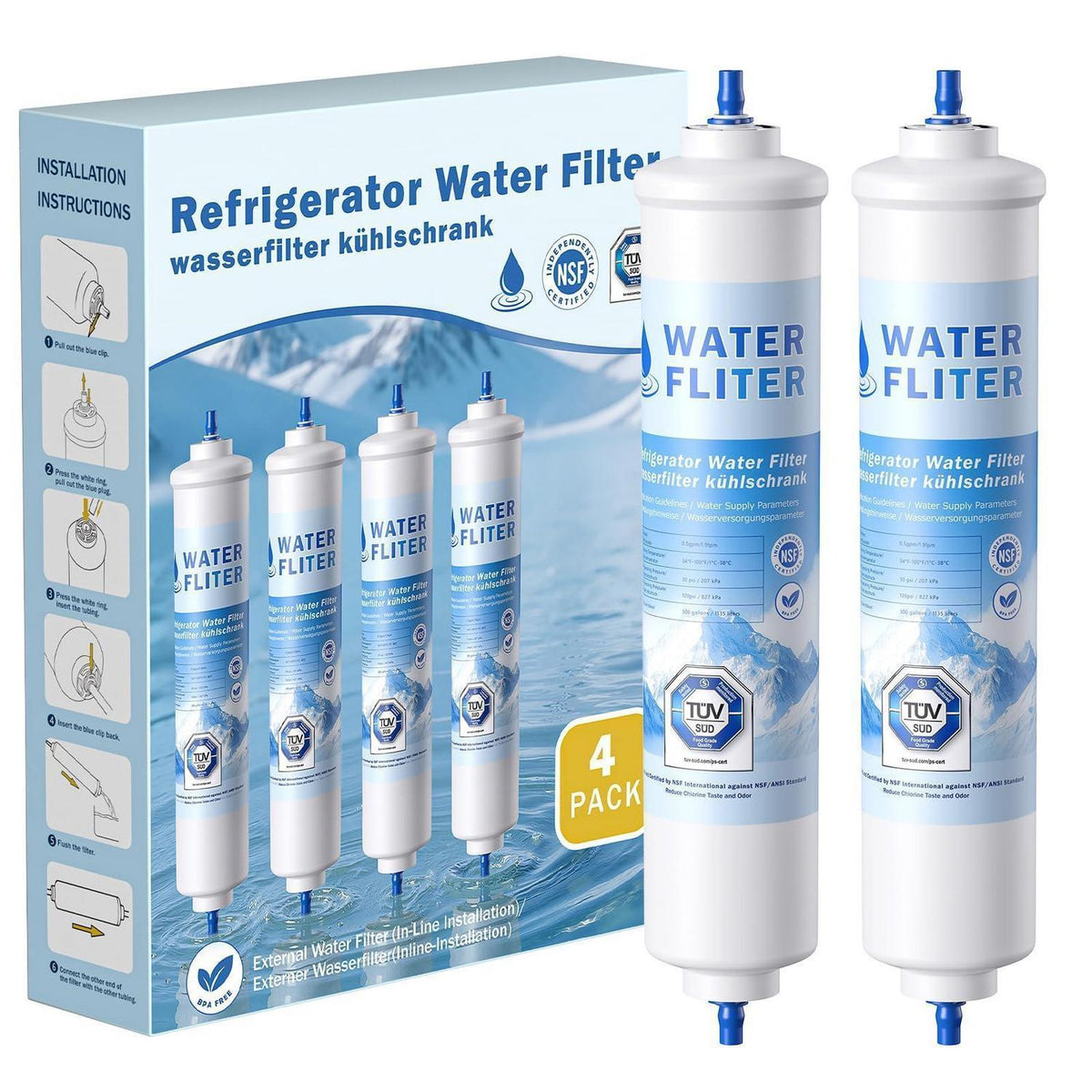 Wasserfilter Kühlschrank für Samsung & LG Modelle