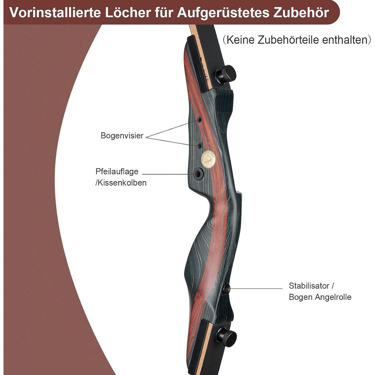 62" Recurvebogen 20-50 lbs – Einsteigerbogen für Erwachsene