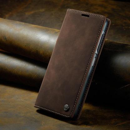 Handyhülle Klappbar für Samsung Galaxy A17 4G/5G Kaffee in Lederoptik