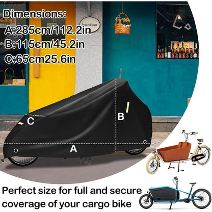 Lastenrad Abdeckung – Wind- & Wasserdicht für E-Bike & Lastenfahrrad