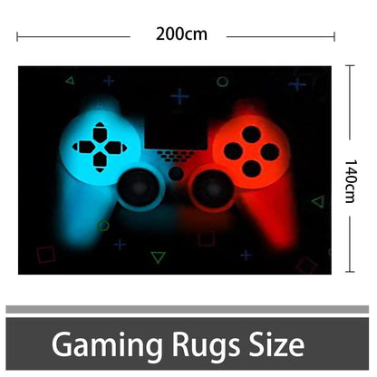 Gaming Teppich 3D Gamepad Design 140x200 cm – Rutschfest & Waschbar