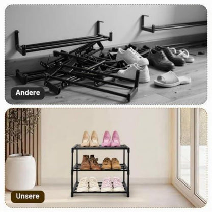 Schuhregal Schmal 3 Ebenen – Platzsparend & Stabil