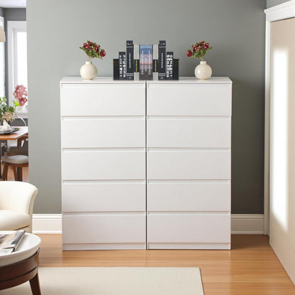 Weiße Kommode mit 5 Schubladen – Moderne Schlafzimmer Möbel