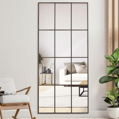 Rechteckiger Wandspiegel 76x180cm mit Bronzerahmen