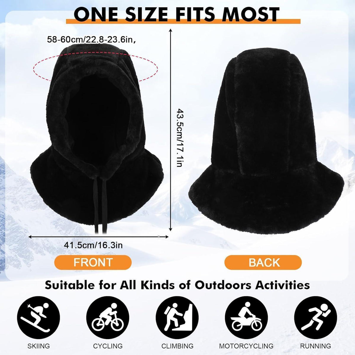 Thermo Sturmhaube Damen – Warm & Winddicht für Winteraktivitäten