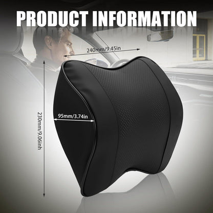 Auto Nackenkissen – Komfortable Kopfstütze für sicheres Fahren in Lederoptik