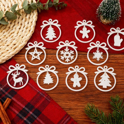 Silikon Gießformen Weihnachten - 3er Set Anhänger Sterne & Co.