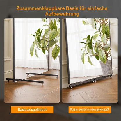Brisafe Ganzkörperspiegel 180x100cm, Drehbar & Bruchsicher