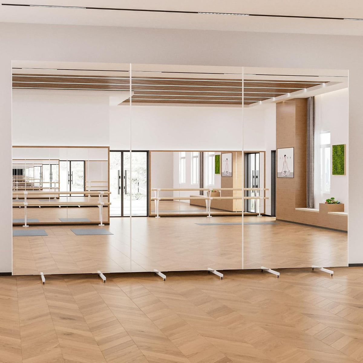 Brisafe Ganzkörperspiegel 200x120cm, Drehbar & Bruchsicher