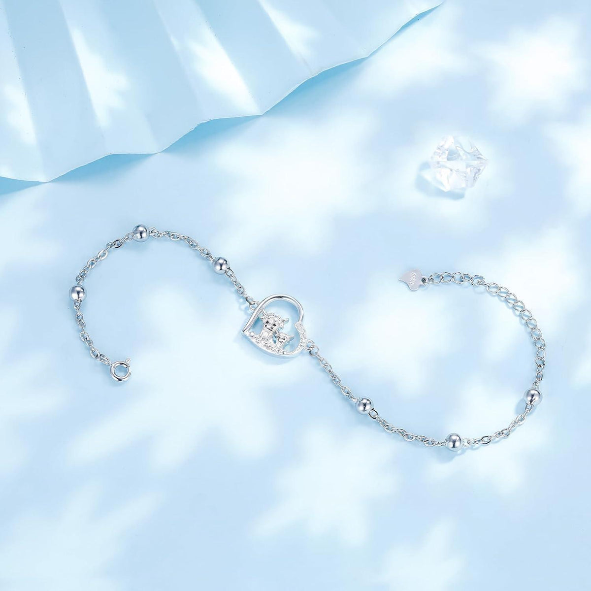 925 Sterling Silber Tier Armband mit Zirkonia - Geschenkbox