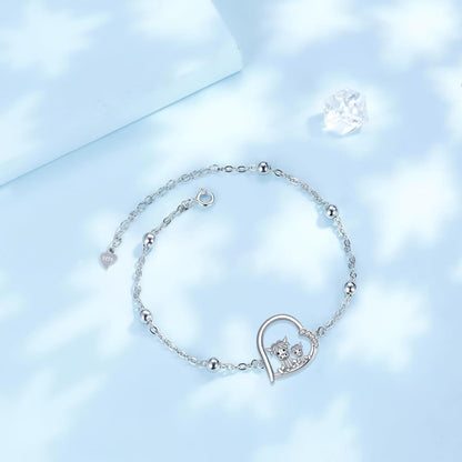 925 Sterling Silber Tier Armband mit Zirkonia - Geschenkbox