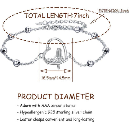 925 Sterling Silber Tier Armband mit Zirkonia, verstellbar