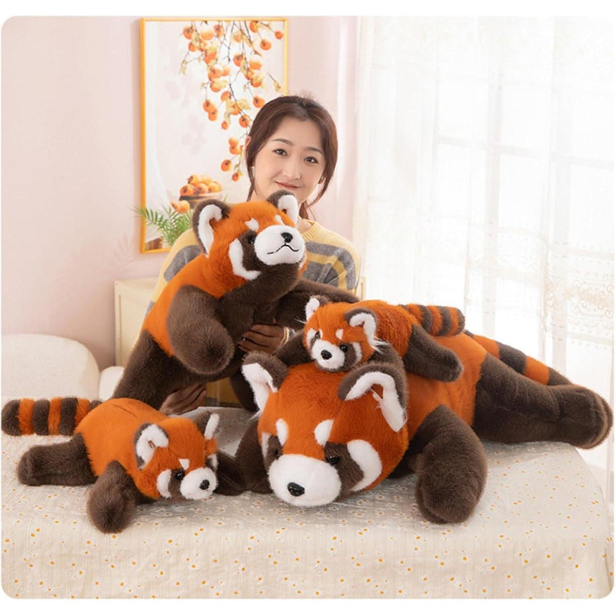 Roter Panda Kuscheltier XXL – Flauschiges Plüschtier 75cm