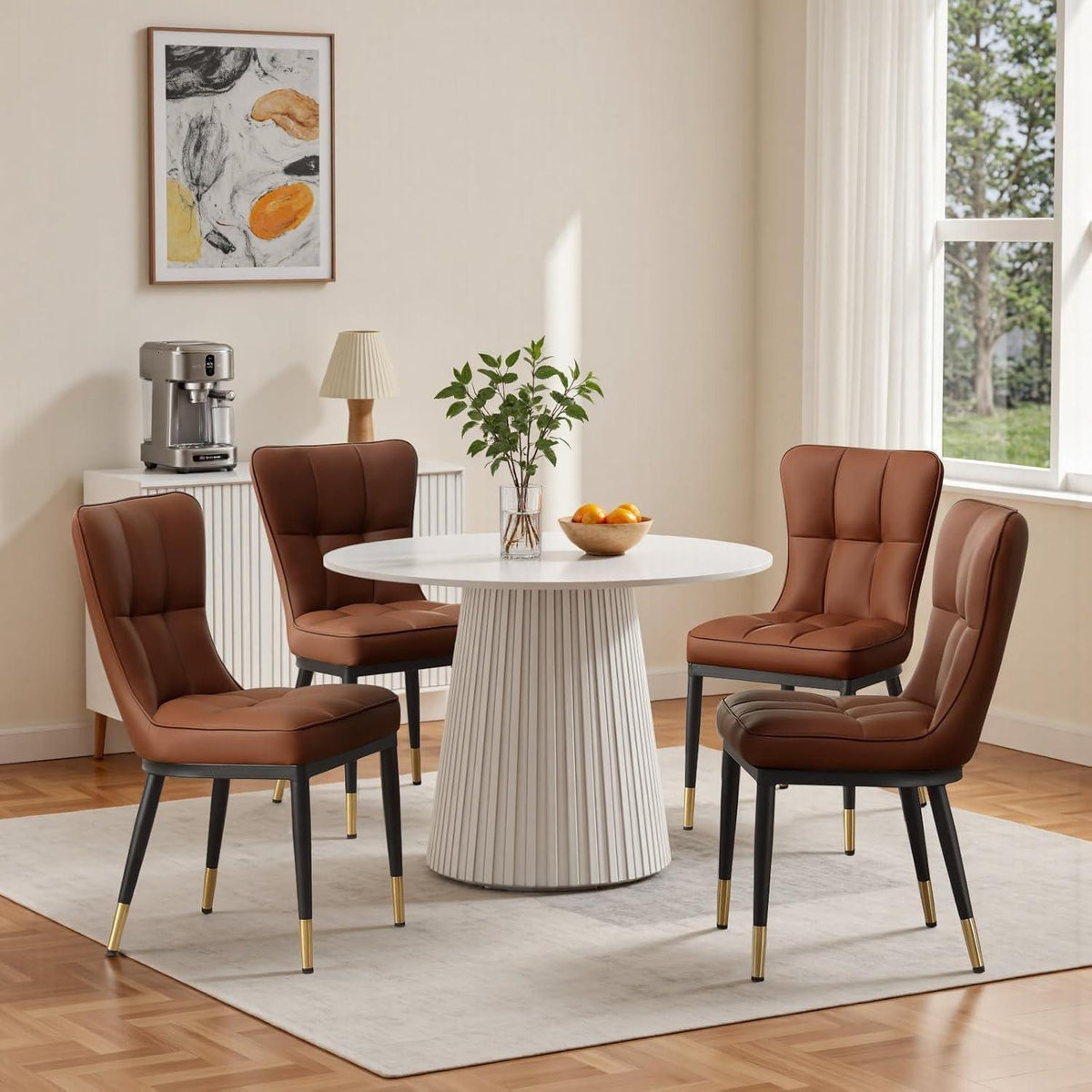 Esszimmerstühle Set Braun 6er – Bequem & Modern