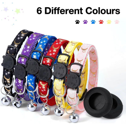 Airtag Katzenhalsband mit Glöckchen, reflektierend, verstellbar