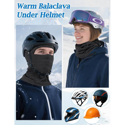 Sturmhaube Winddicht Warm – Skimaske Fahrrad Balaclava Grau
