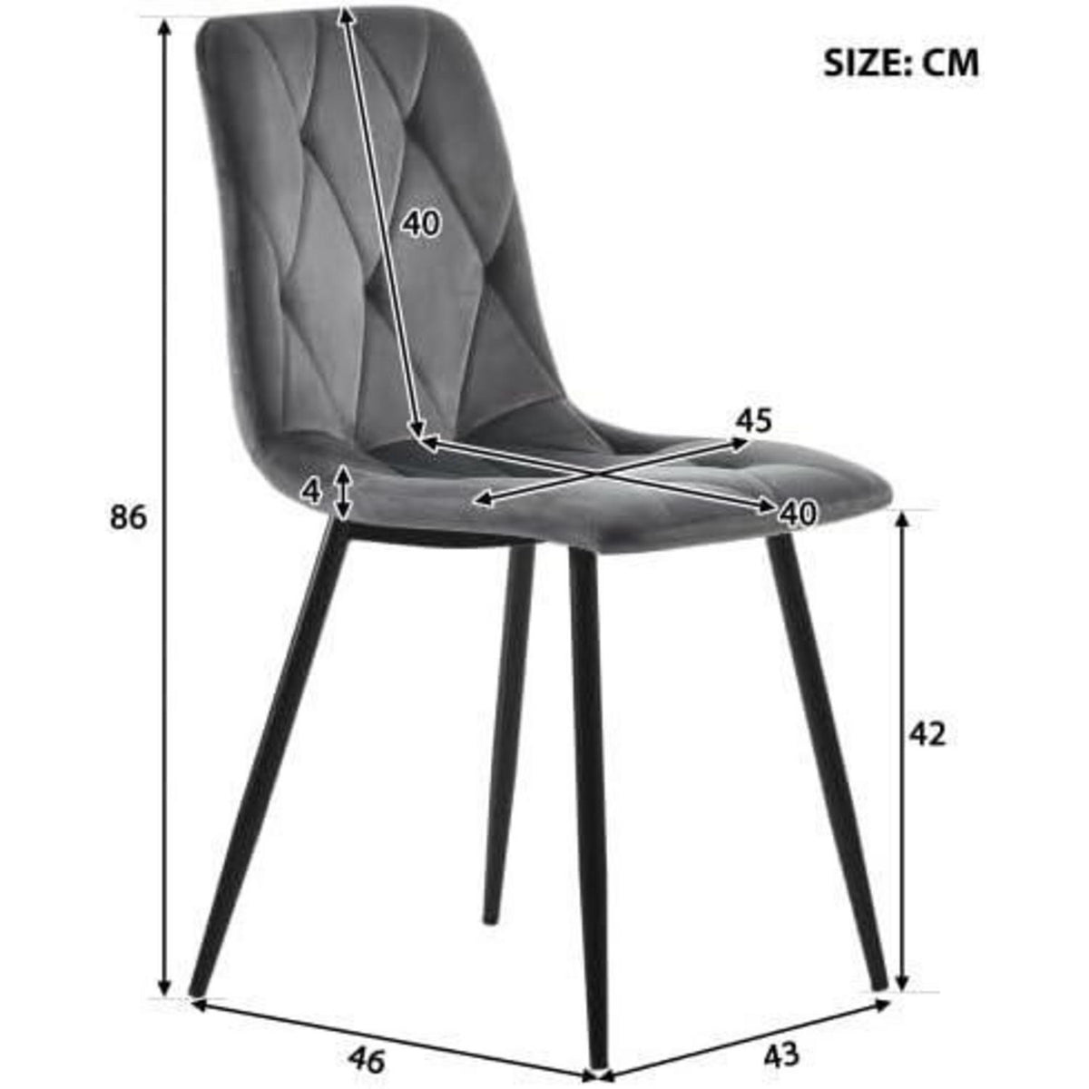 Ausziehbarer Esstisch-Set mit 4 Samtstühlen – Modern & Stabil