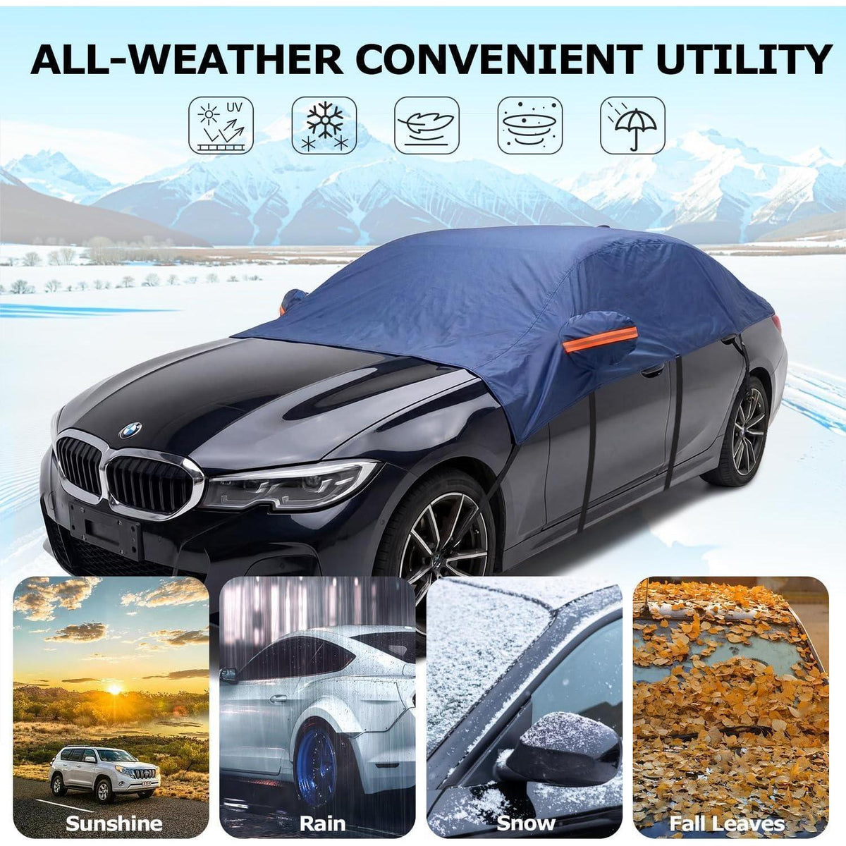 Autoabdeckung Halbgarage Wasserdicht Opel Corsa D 2006-2025