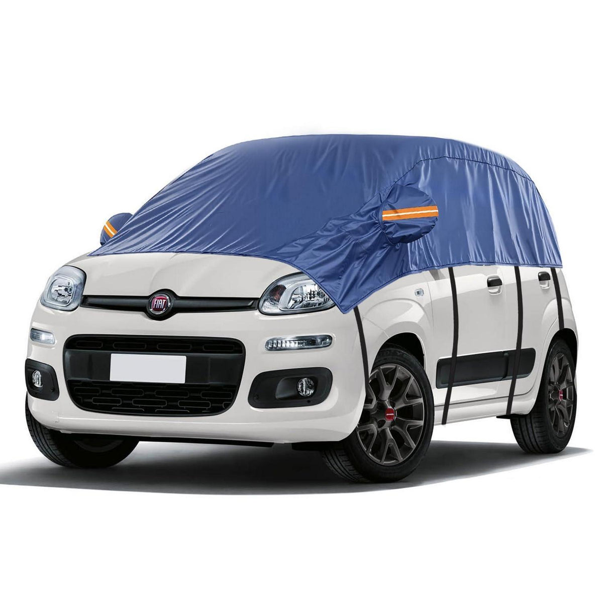 Autoabdeckung Halbgarage Wasserdicht für Fiat Panda 2003-2023