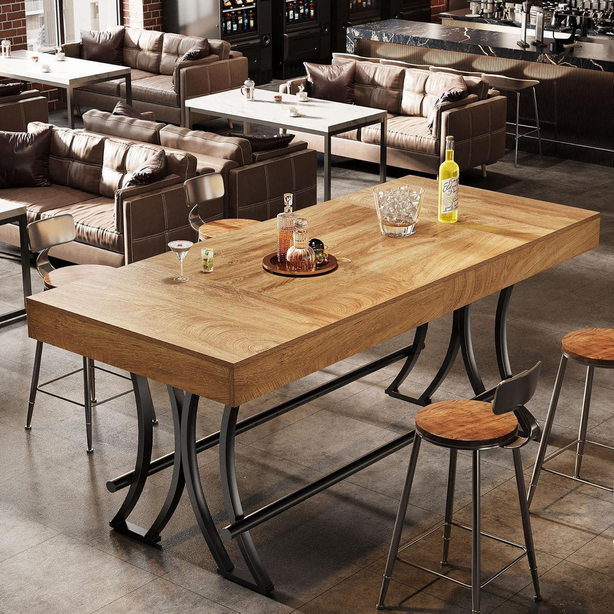Tribesigns Bartisch 160cm – Stehtisch für Küche & Wohnzimmer