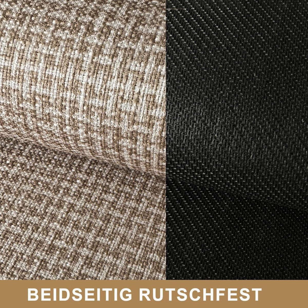 Innen Fußmatte 60x90 cm – Waschbar & Rutschfest in Beige