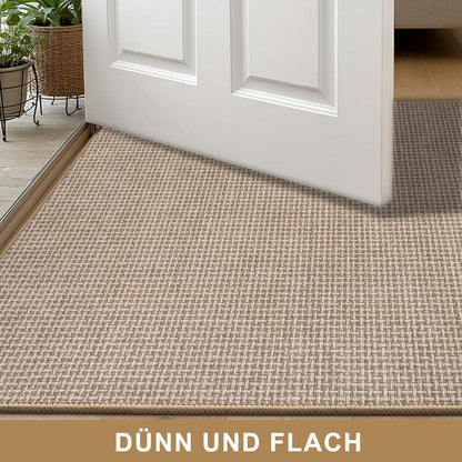 Innen Fußmatte 60x90 cm – Waschbar & Rutschfest in Beige