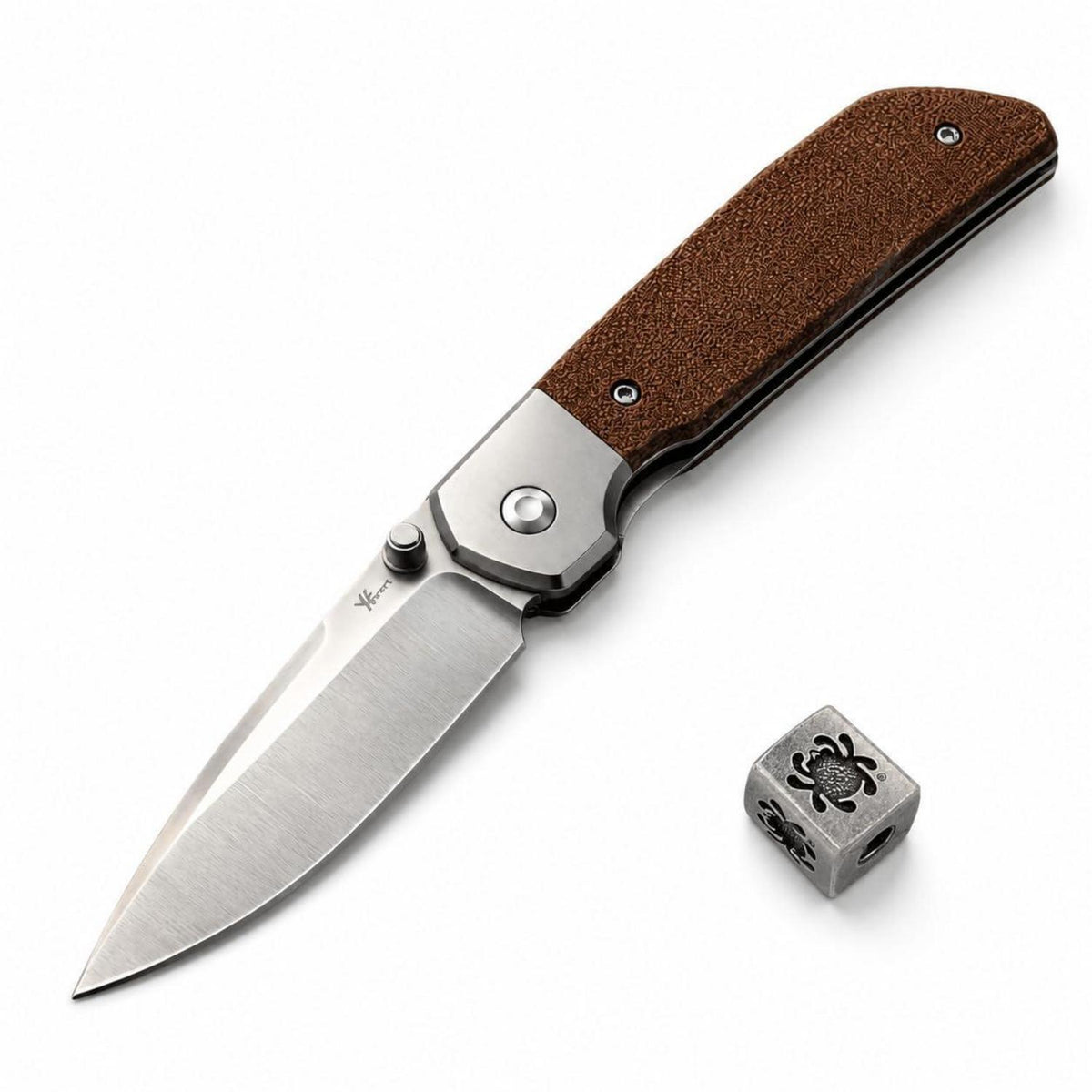 EDC Klappmesser D2 Stahl – Micarta Griff, Robustes Outdoor Messer