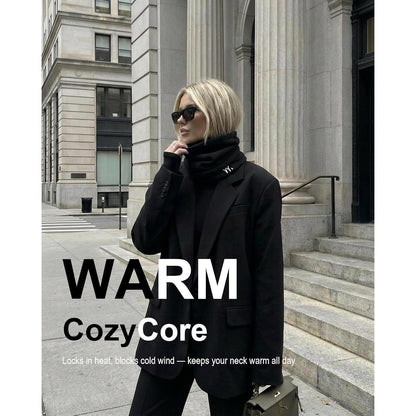 Winter Schlauchschal Fleece-Modal Damen Herren Thermo Halswärmer Lila