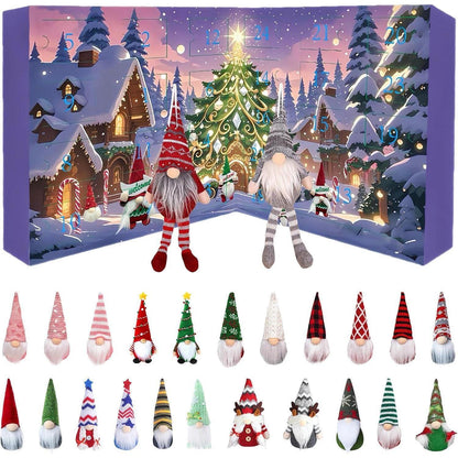 Adventskalender Wichtel 24 Tage Countdown Deko für Erwachsene