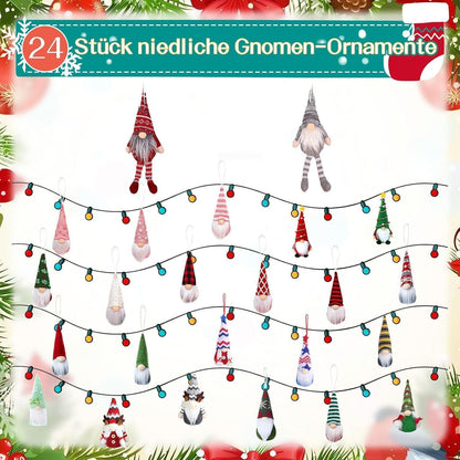 Adventskalender Wichtel 24 Tage Countdown Deko für Erwachsene