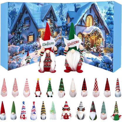 Adventskalender Wichtel 24 Tage Countdown Deko für Erwachsene