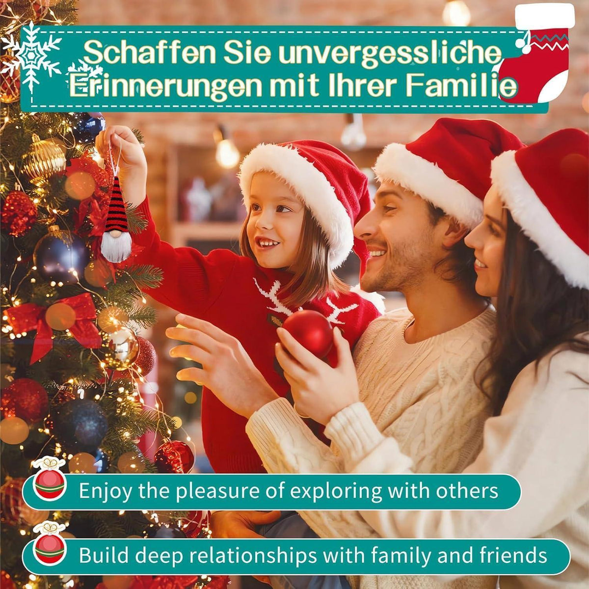 Adventskalender Wichtel 24 Tage Countdown Deko für Erwachsene