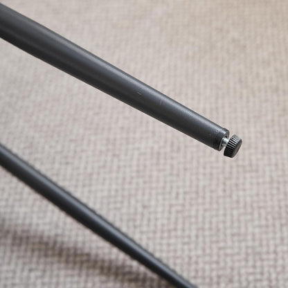 2er-Set Esszimmerstühle Schwarz, Bequeme Cord-Stühle mit Metallbeinen