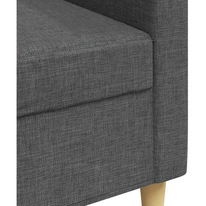 3-Sitzer Sofa mit Schlaffunktion Dunkelgrau 210 cm