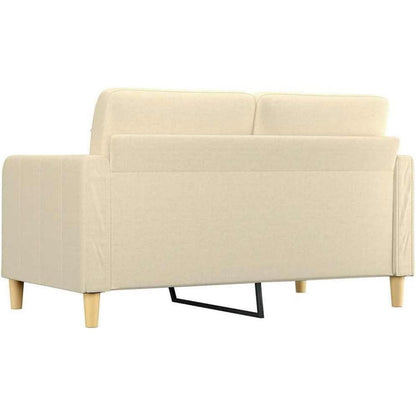 2-Sitzer Sofa mit Bettfunktion, Creme 140cm