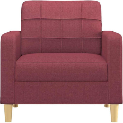 Bodensofa mit Pillow-Support – Weinrot 60x60 cm