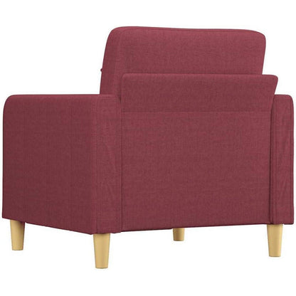 Bodensofa mit Pillow-Support – Weinrot 60x60 cm