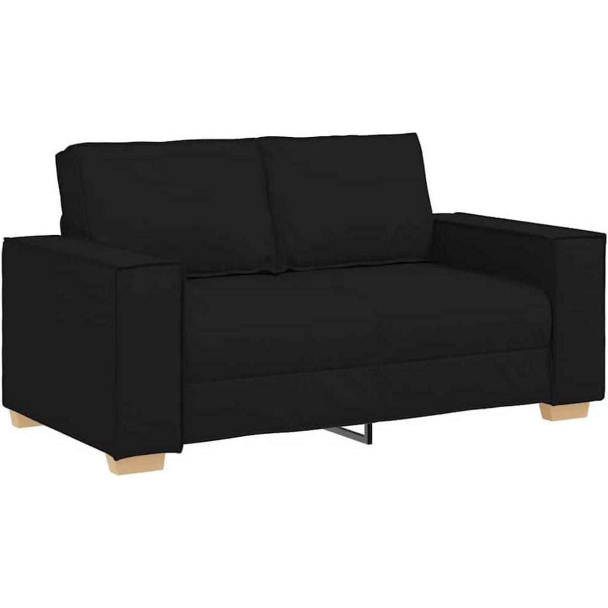Schwarz Sofa Set: 3-Sitzer, 2-Sitzer & Sessel | Stoff & Komfort