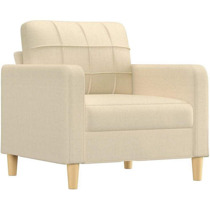 Creme Sofasessel 60 cm – Bequemes Bodensofa mit Pillow Support