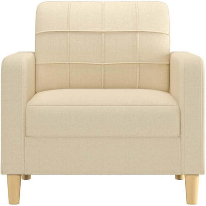 Creme Sofasessel 60 cm – Bequemes Bodensofa mit Pillow Support