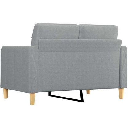 2-Sitzer Sofa Bodensofa mit Bettfunktion, Hellgrau 120cm