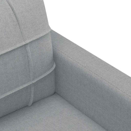 2-Sitzer Sofa Bodensofa mit Bettfunktion, Hellgrau 120cm