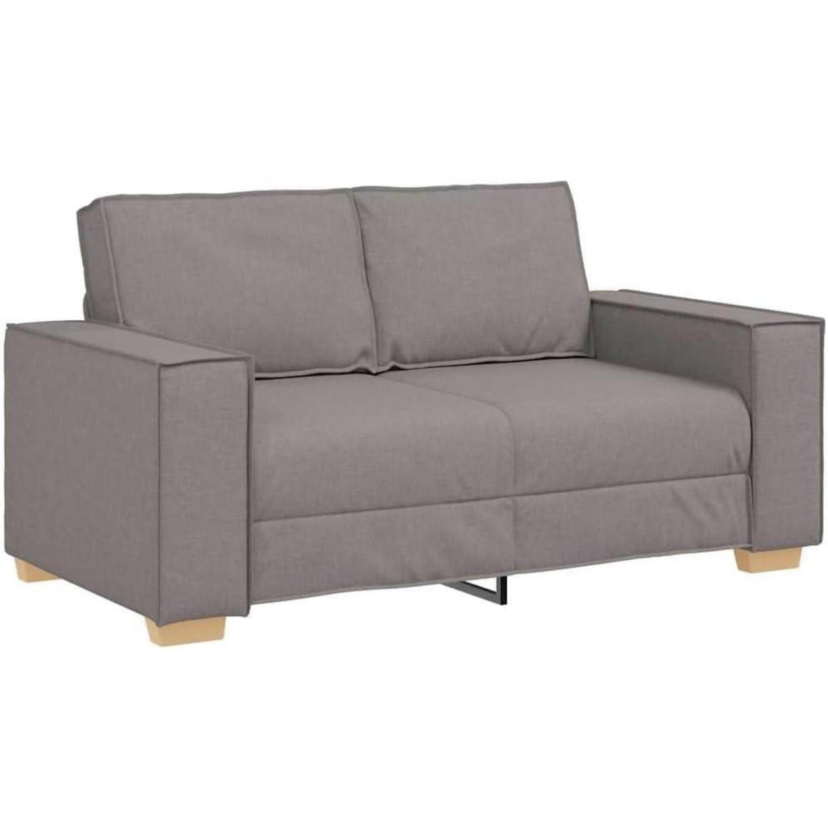 Taupe Stoff Sofa Set: 3-Sitzer, 2-Sitzer & Sessel
