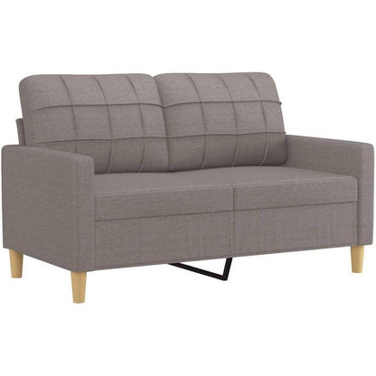2-Sitzer Sofa mit Bettfunktion & Pillow-Armlehne, Taupe