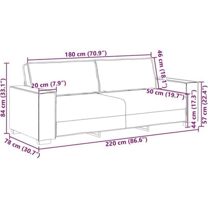 Creme Sofagarnitur 2-Sitzer & 3-Sitzer – Komfort & Stil