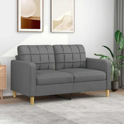 2-Sitzer Sofa Bodensofa mit Bettfunktion – Dunkelgrau 140cm